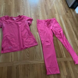 GREY'S ANATOMY Hot Pink Scrub Set